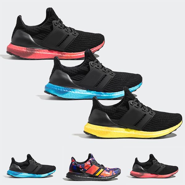 

ultra boost rainy season rainbow colored sole pack shoes men women ultraboost ub 4 red yellow blue colorful pk sneakers