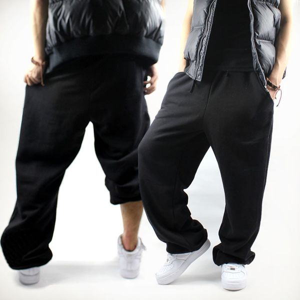 

plus size men's clothing ultralarge casual oversized health pants xxxxxl 7xl 100% cotton straight long trousers, Black