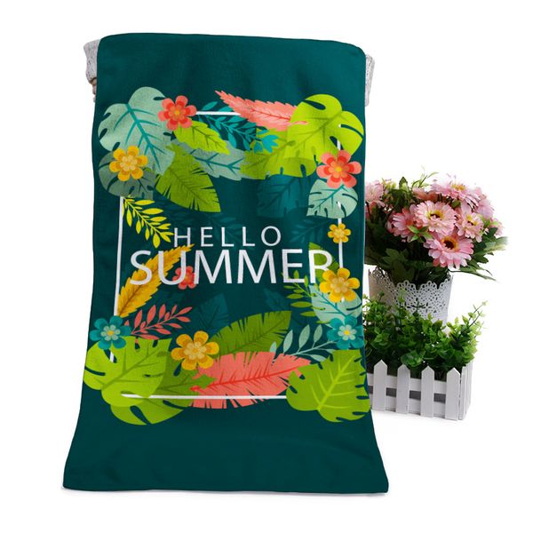 

new arrival latest leaves fashion pattern beach towel
