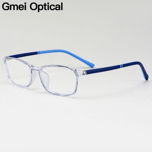 

gmei optical ultralight tr90 glasses frame men rectangular prescription eyeglasses myopia optical frames male spectacles m2061, Black