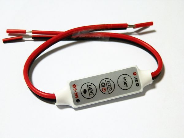 Neuer DC 12V 3-Tasten-Mini-Dimmer-Controller für einfarbige 5050 3528 LED-Lichtleiste