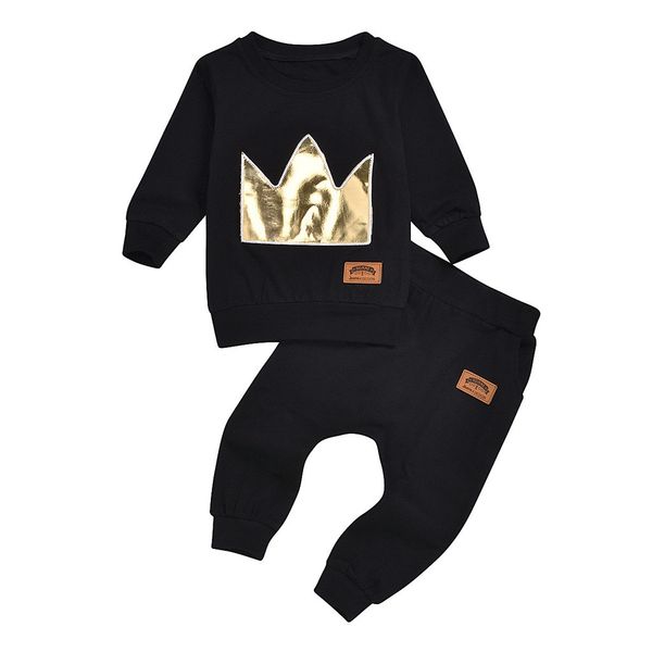 

clothes for newborn girls sweatshirt + pants 2pcs girl boy clothing set autumn winter casual girls boys sport clothes set#y3, White
