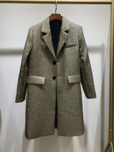 

autumn winner female jacket women long golden jacket coat outerwear ladies coat rmsx 8.15, Black