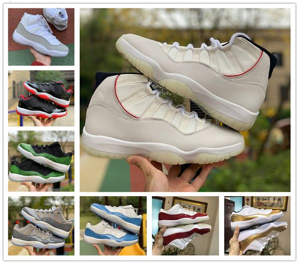 

11s sale bred 2020 new 11 men women basketball shoes concord 45 platinum tint cherry cap and gown space jam air sport trainers shoes