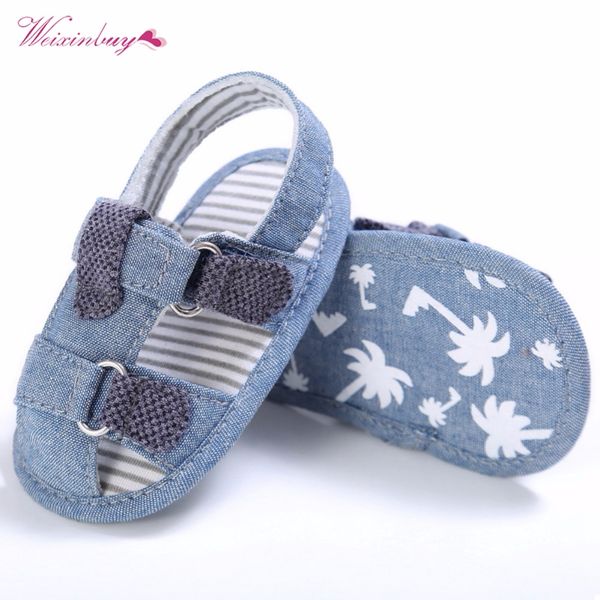 

summer baby kids shoes denim closed toe orthopedic sport toddler boys girls sandals, Black;red