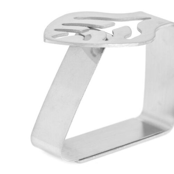 

4pcs stainless steel table cloth clip promenade round tablecloth stable clips wedding promenade table cover holder