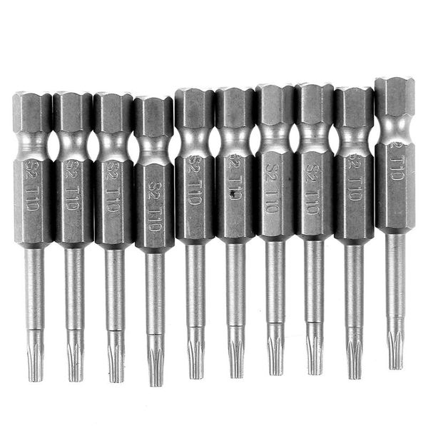 

hot 10шт металл магнитный 4mmx50mm t10 отвертка bits