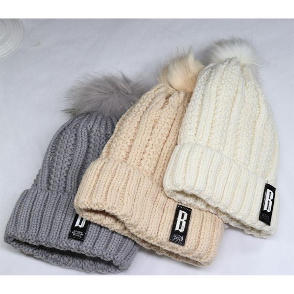 

new fashion winter hat woman's plush and thickened elastic knitting cotton hat autumn winter warm outdoor accessories hats