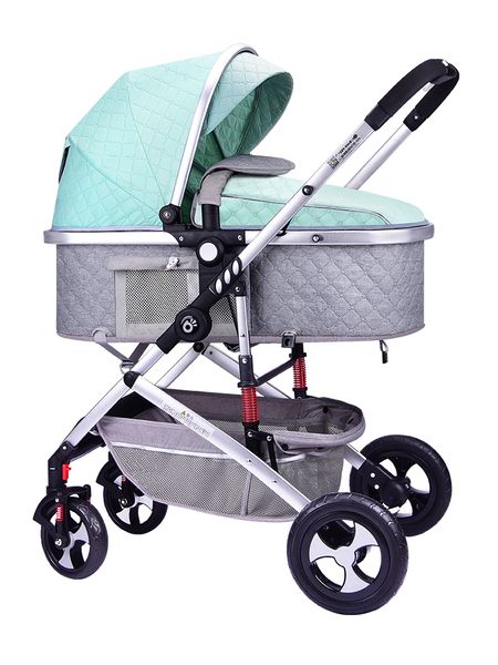 

light stroller high landscape baby stroller two way pram sitting reclining fold car shock absorbing newborn carriage