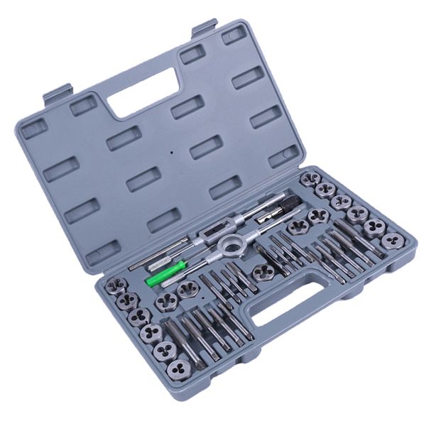 

40pcs m3-m12 tap and die set metric tapered plug hand tapping screw thread