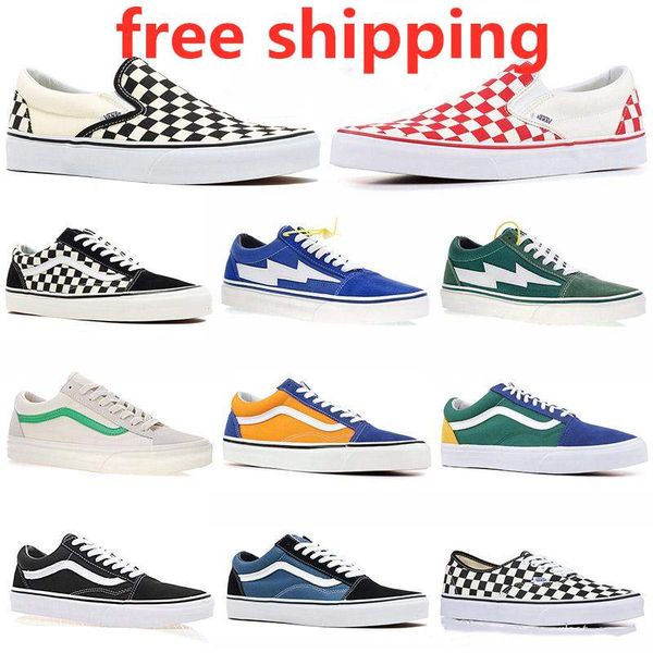 checkerboard tennis shoes