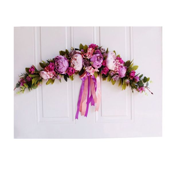 

65 65 cm european-style imitation peony flower lintel decoration home decoration door pendant wedding dress christmas