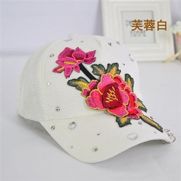 

new square sailor dance hat embroidery rose duck tongue applique baseball cap summer sun hat, Blue;gray