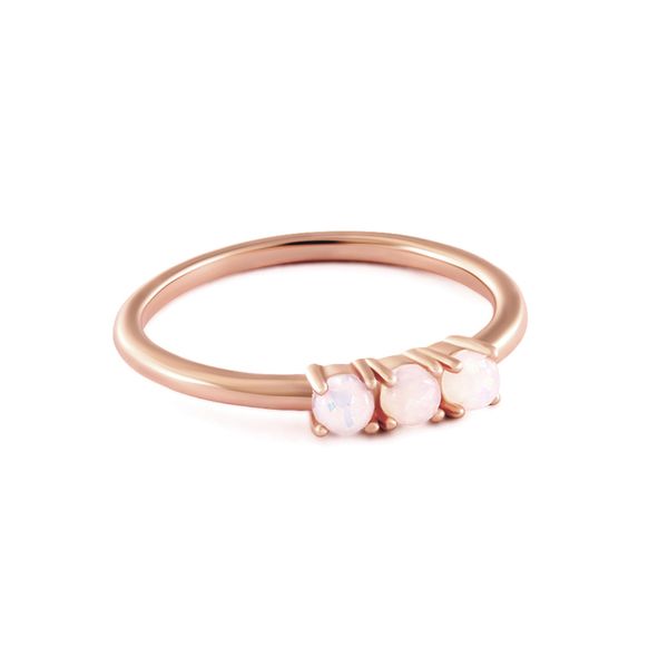 

romad big round fire opal rings for women cute wedding engagement rings korean rose gold statement jewelry party gifts r40, Slivery;golden