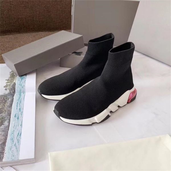 

womens luxury designer high top sneakers mens designer boots cotton socks Trainers Stretch Black Casual Shoe for mens womens sock Boots