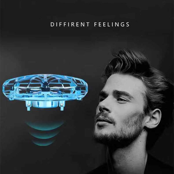 

legal authorization ufo drone spinning helicopter toy gift anti-collision air flying globe led usb charge aircraft by shoes011 o12