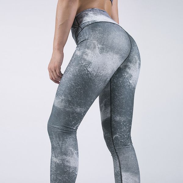 

new women's digital printing stitching pocket tight sport fitness running yoga pants dropshipping calzas deportivas, White;red