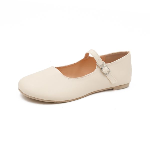 

british style late evening small leather shoes women 2020 autumn new korean flat bottom wild net red mary jane shoes, Black