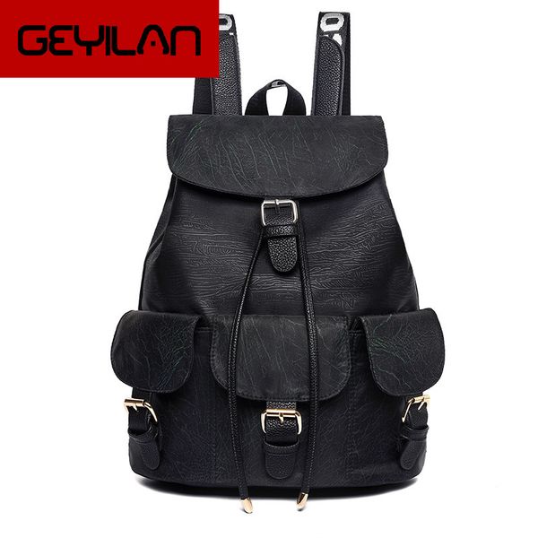 

style more pocket both shoulders package thickening oxford cloth travel backpack