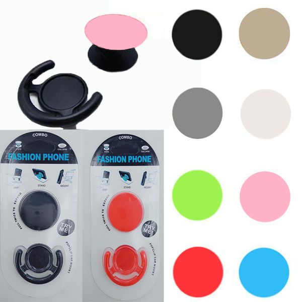 

Univer al phone holder tand with car clip mount expandable grip tand de k tand ocket finger holder for iphone am ung martphone