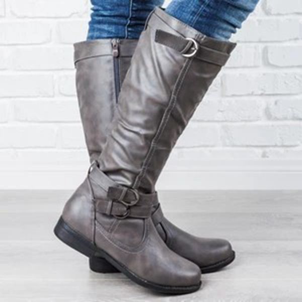 

women pointed toe chunky heeled booties thick high heels winter long booties over the knee thigh high black suede long boots