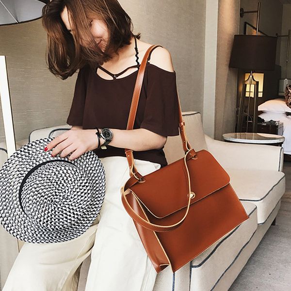 

vintage handbag women casual briefcase 2020 lady shoulder messenger bag for women designer bags bolsa feminina sac