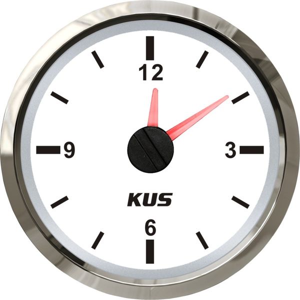 

warranted 2" 52mm clock meter 12v 24v 12-hour format ky09100 with backlight