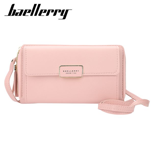 

baellerry 2020 small square bag leather housekeeper womens wallets and purses leather card holder phone shoulder bag