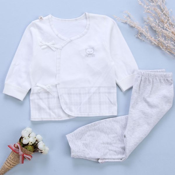 

baby suit two boy suit new baby baby spring and autumn plaid out clothes cotton underwear