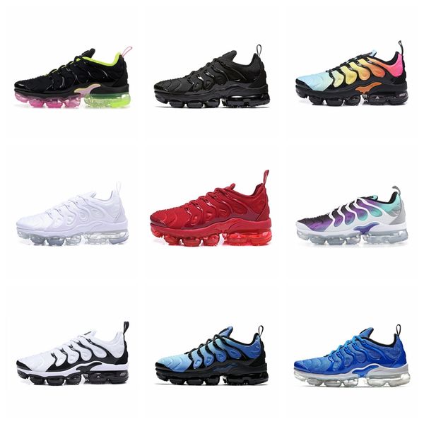 

h02 2020 tn running shoes for women men sport shoes black white trainers air cushion sneakers eur 36-45