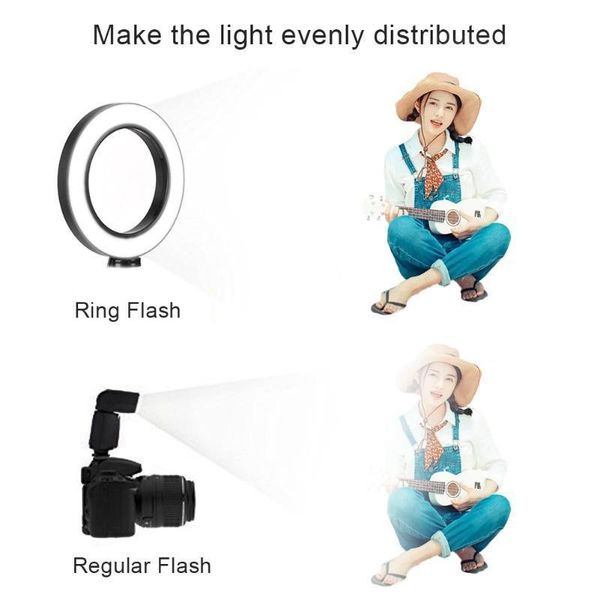 

led ring light tripod camera pgraphy dimmable selfie video light with phone holder od889