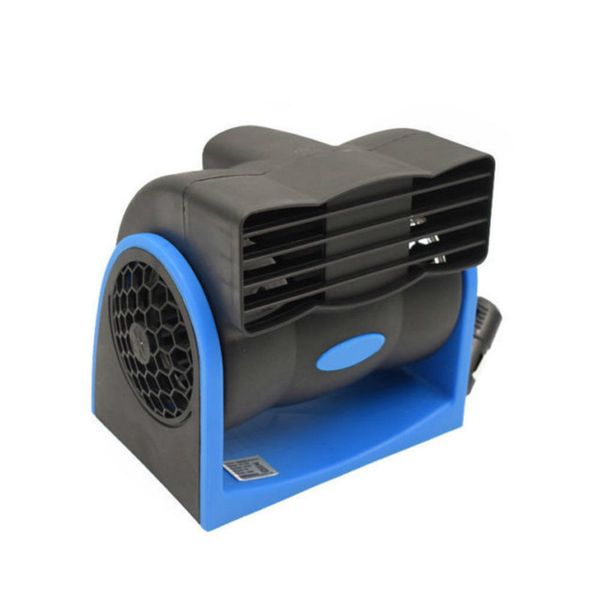 

1pcs blue 12v car truck cooling air fan speed adjustable silent cooler system electric fan car with large wind mute