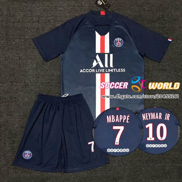 

Kit 2019 new p g occer jer ey 19 20 mbappe verratti cavani di maria maillot de foot pari youth child football hirt ize 2xl
