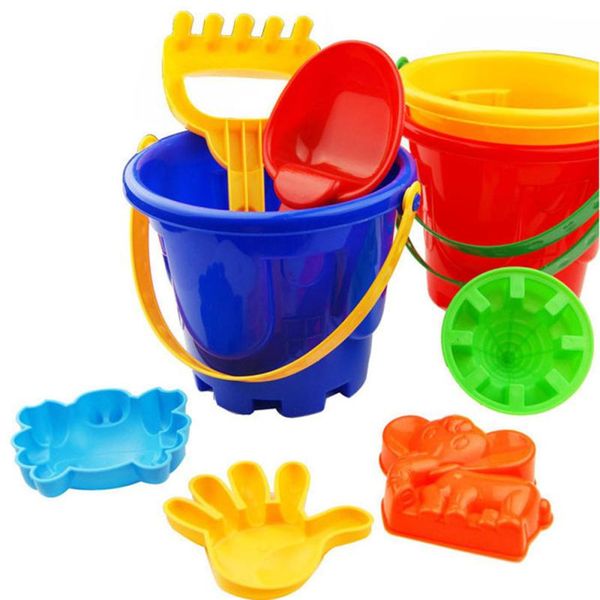 

7pcs sand sandbeach kids beach toys castle bucket spade shovel rake water tools children beach sand dune tool toys for kids p2