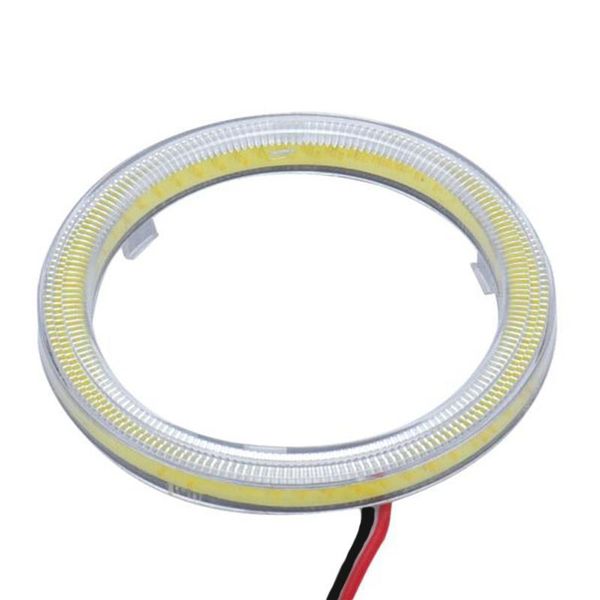 

2pcs white 80mm cob led angel eyes headlight halo ring warning lamps with cover halo ring bulb fog light lamps bulbs for car#ger