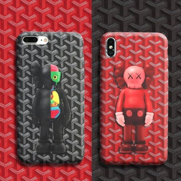 

Новые горячие куклы Kaws бренда телефон дела для Apple Iphone 7plus X XR хз макс Защитные Мягк