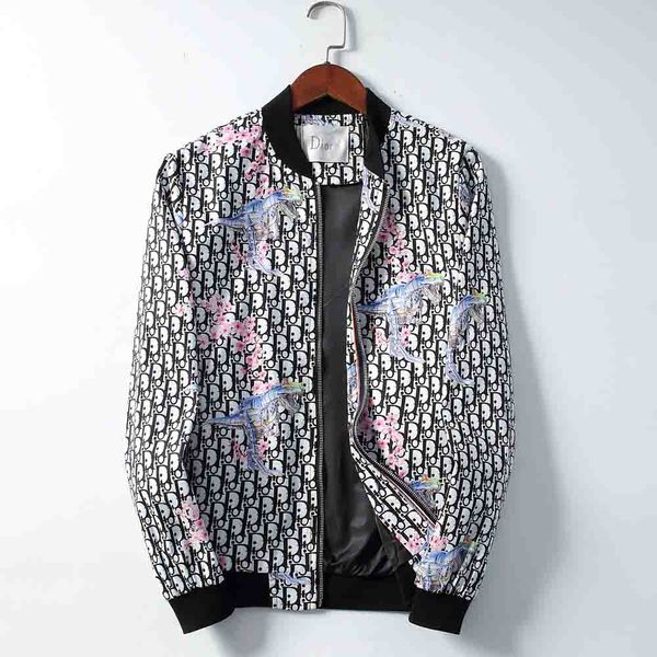 

модельер куртка ветровка с длинным рукавом мужские куртки с капюшоном одежда молния с рисунком животных письмо плюс размер одежды m-3xl, Black;brown