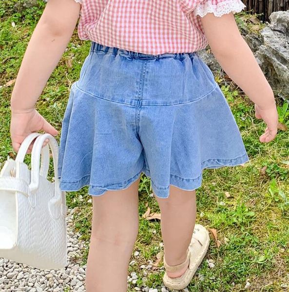 

2020 новых девушек денима шорты лето мода девочек шорты 2-7 лет hv381, Black