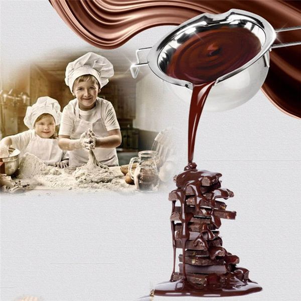 

stainless steel long handle wax melting pot diy scented candle soap chocolate butter melting pot handmade soap chocolate tools