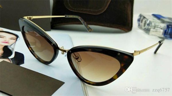 

new fashion designer sunglasses small charming cat eye frame avant-garde style popular uv400 protection eyewear quality, White;black