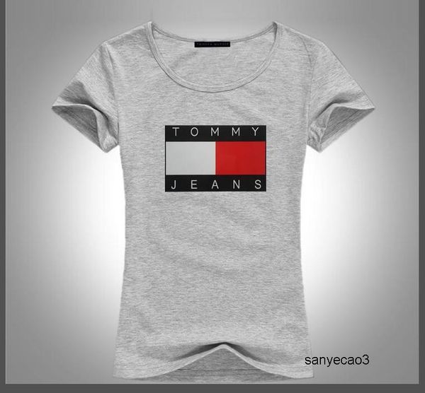 

tommy hilfiger мужская дизайнерская летняя мода повседневная женская футболка o воротник с коротким рукавом хлопок полноценная печать 9 цвет, White