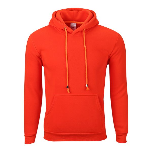 

polyester fleece cap hat sweater fashion men's autumn and winter solid color orange long sleeve jh-011-114, Black