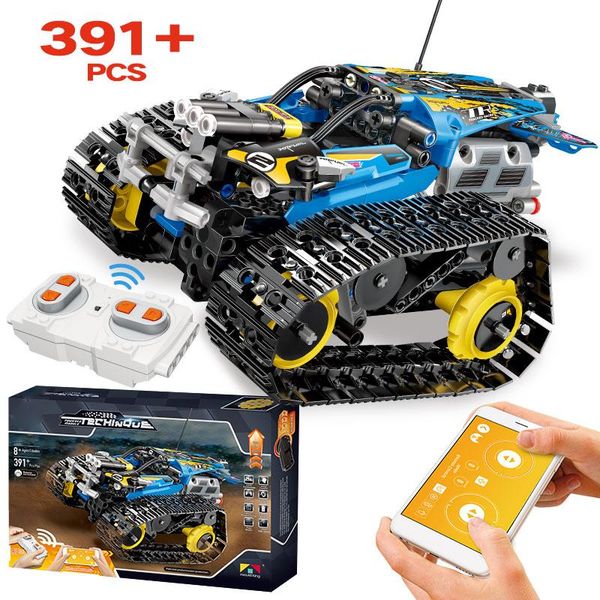 

391pcs creator app remote control car bricks for legoingly technic rc tracked racer model building blocks toys for children gift