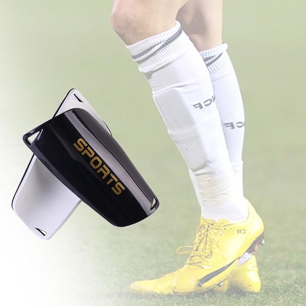 

1 pair soccer shin guards pads for kids football shin pads leg sleeves knee support sock ing, Black;yellow