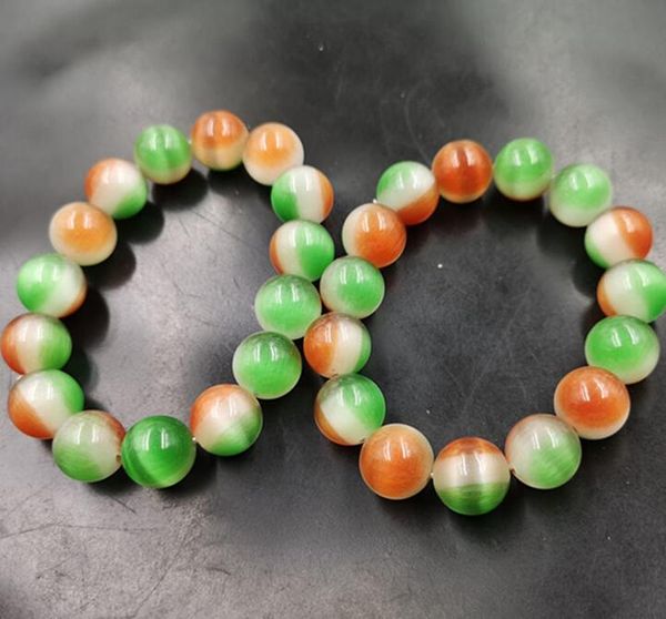 

новый 14мм лед три цвета опал браслет из бисера браслет, Black