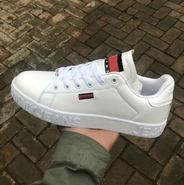 

36-44 new white designer shoes star essential trainers sneakers low tie flat luxury shoes women walking shoes, Black
