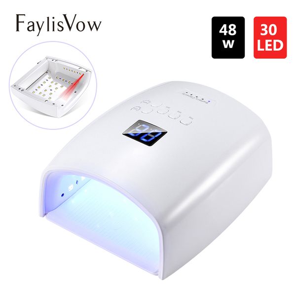 

7800ah li-ion battery rechargeable nail dryer 48w nail lamp machine for curing uv gel polish art manicure lamp for nails
