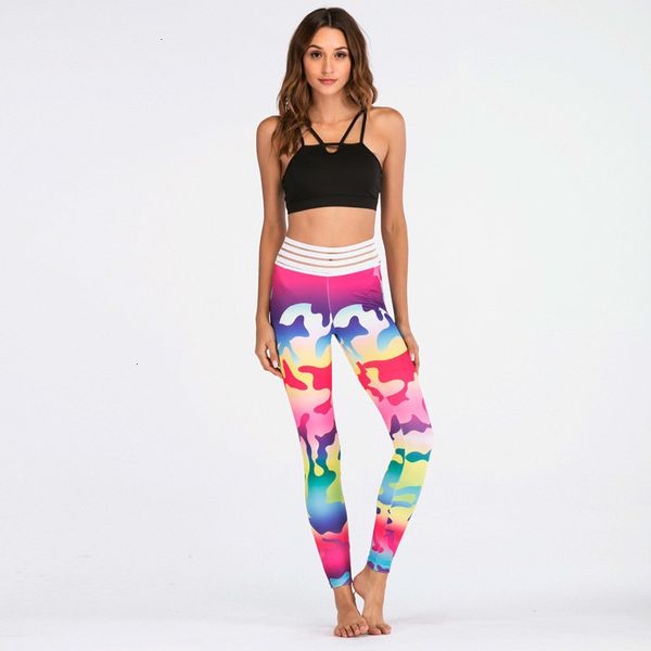 

женщины леггинсы camo новый scrunch booty гетры slim fit женщина capris высокой талией yogaing pant камуфляж butt поножи, Black