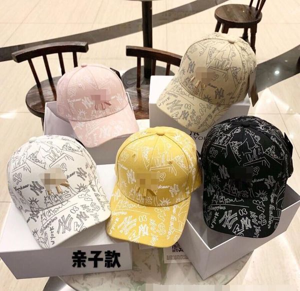 

fashion design high-quality cotton material baseball cap parent-child cap five style color trend three-dimensional embroidery sun hat, Blue;gray