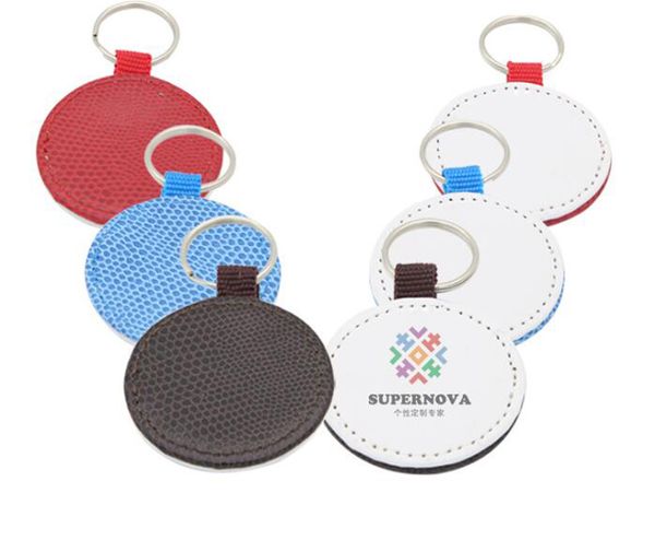 

dhl 200pcs sublimation single blank snakeskin grain keychain accessories tassel key ring bag parts, Black
